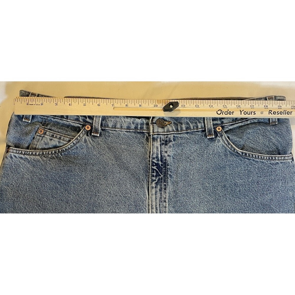 Vintage 90's Levis 550 Jeans Mens Blue Denim 42x30 Relaxed Orange Tab - Picture 3 of 9